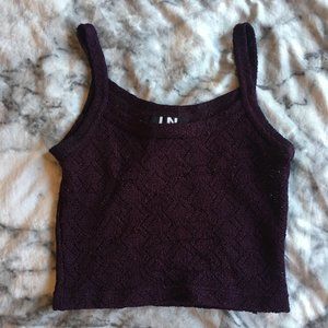 *SOLD* I.N. San Francisco Knit Cropped Tank Top